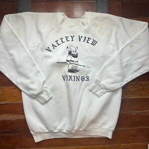 Valley View Vikings White Sweater